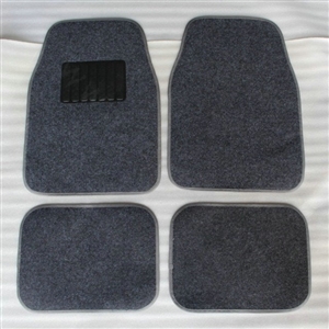 Cheapest Solid color Universal Automotive Carpet Car Floor Mats Velvet 5pcs Sets - Gray