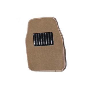 Cheapest Solid color Universal Automotive Carpet Car Floor Mats Velvet 5pcs Sets - Light tan