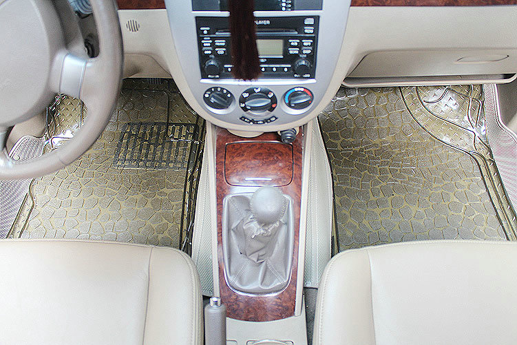 Classic Clear PVC Plastic Universal Waterproof Auto Foot Carpet Car Floor Mats 5pcs Sets - Beige