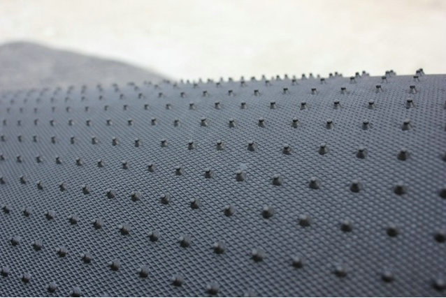 Fashion Polka Dot Universal Automotive Carpet Car Floor Mats Suede 5pcs Sets - Black+White