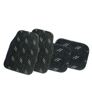 High Quality Streak Universal Automotive Carpet Car Floor Mats Suede 5pcs Sets - Black