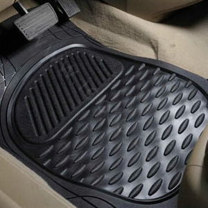 Best Green PVC Plastic Universal Vehicle Auto Foot Carpet Car Floor Mats 5pcs Sets - Black