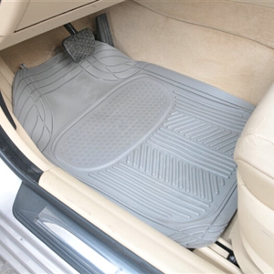 Male PVC Plastic Universal Waterproof Auto Foot Carpet Floor Mats For Cars 5pcs Sets - Gray