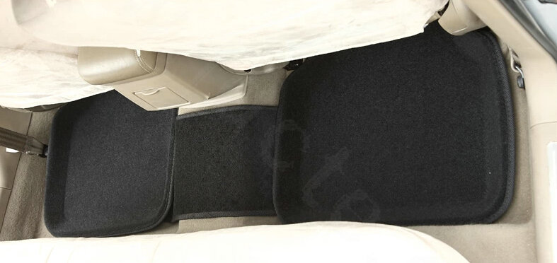 Best Vehicle Universal Auto Carpet Waterproof Car Floor Mats PVC 5pcs Sets - Black
