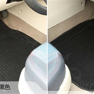 Classic Vehicle Universal Auto Carpet Waterproof Car Floor Mats PVC 5pcs Sets - Black