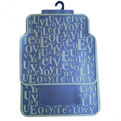 High Quality Monogrammed Universal Auto Carpet Waterproof Car Floor Mats Rubber 5pcs Sets - Coffee