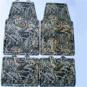 Personalised Camo Universal Auto Carpet Vehicle Car Floor Mats Rubber 5pcs Sets - Green