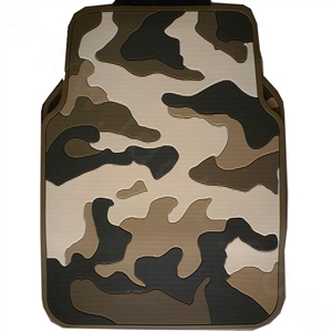 Personalised Camo Universal Auto Carpet Waterproof Car Floor Mats Rubber 5pcs Sets - Green
