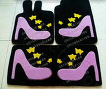 Shoes Tailored Trunk Carpet Cars Floor Mats Velvet 3pcs Sets For Mercedes Benz Smart - Pink