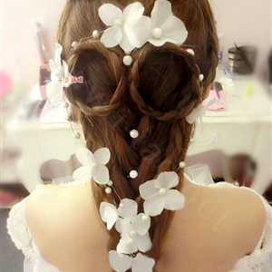 Pearl Flower Handmade Hairwear Wedding Bride Headband Bridal Hair Accessories