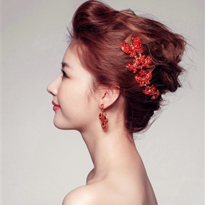 Pretty Bling Diamond Butterfly Bridal Hair Comb Classic Costume Cheongsam Wedding Bride Hair Accessories