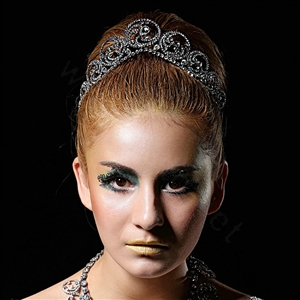 Classic European Wedding Jewelry Flower Crystal Tiaras Bridal Crown Rhinestone Hair Accessories