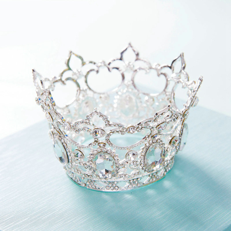 Classic Wedding Jewelry small Ring Crystal Tiaras Bridal Rhinestone Crown Hair Accessories