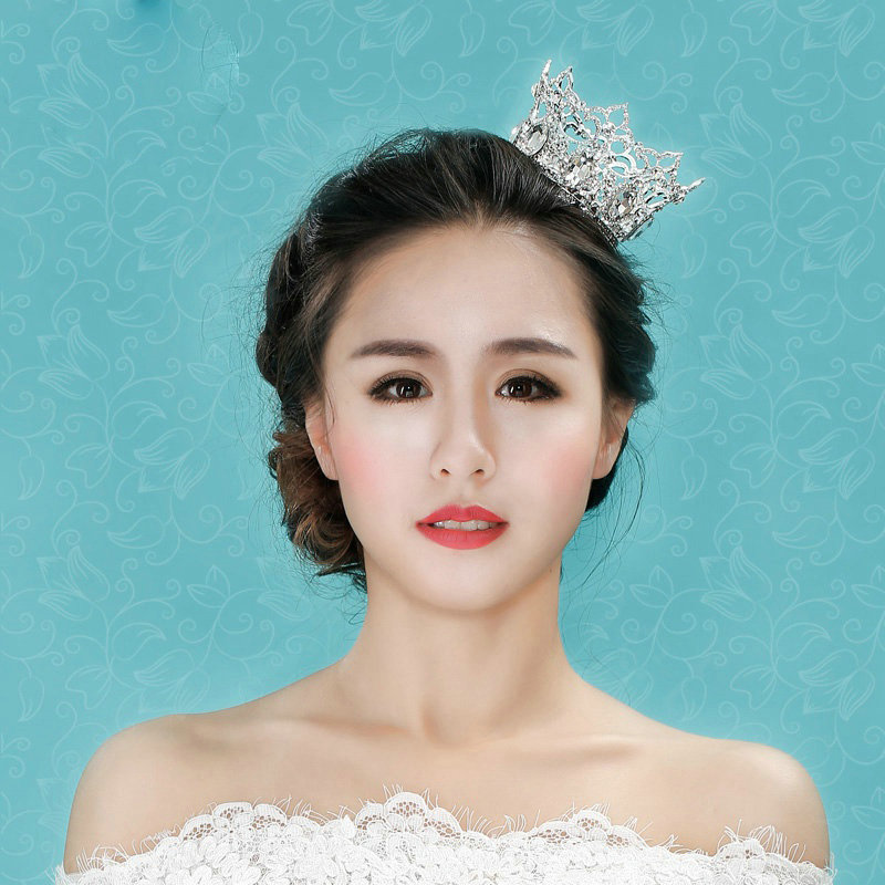 Classic Wedding Jewelry small Ring Crystal Tiaras Bridal Rhinestone Crown Hair Accessories