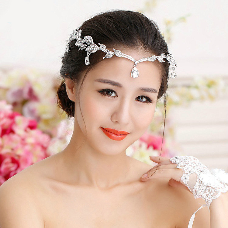 Elegant Wedding Jewelry Crystal Tassel Tiaras Bridal Rhinestone Crown Hair Hoop Accessories