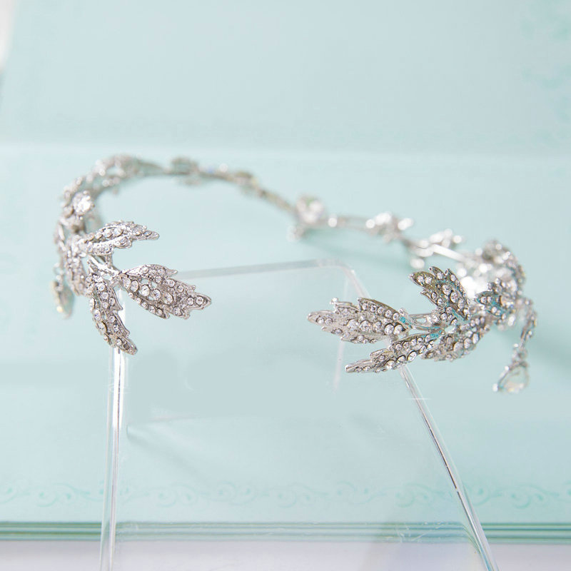 Elegant Wedding Jewelry Crystal Tassel Tiaras Bridal Rhinestone Crown Hair Hoop Accessories