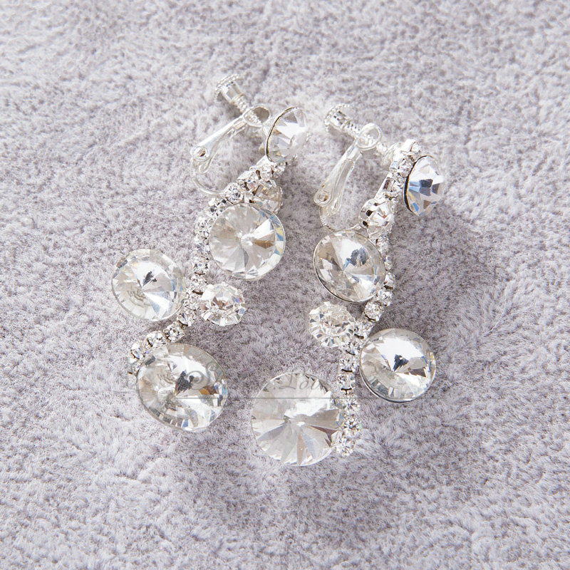 Fashion Wedding Jewelry Sets Flower Crystal Tiara & Earrings & Bridal Rhinestone Necklace