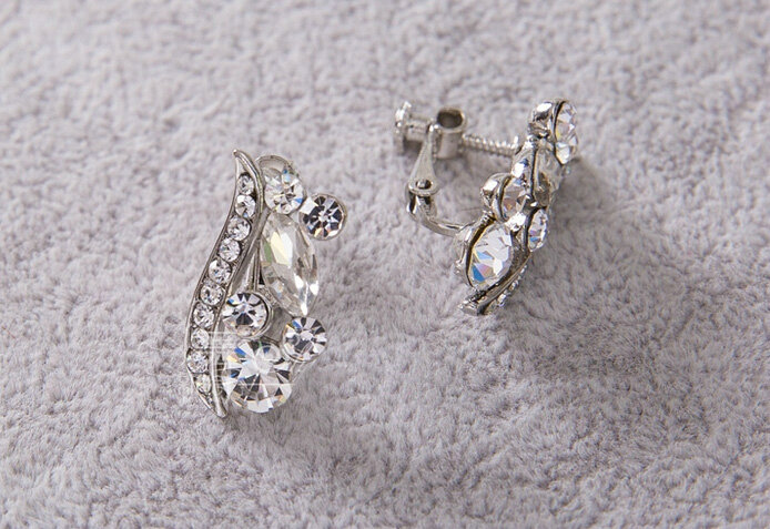 High Quality Fashion Wedding Banquet Jewelry Sets Crystal Stud Earrings & Bridal Necklace