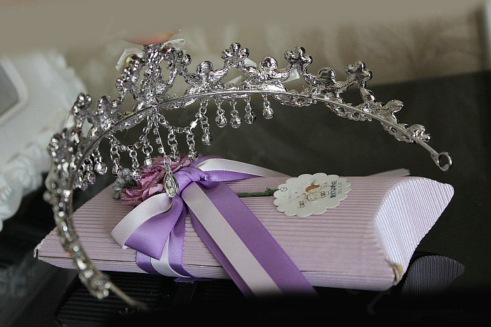 Luxury Classic Wedding Banquet Jewelry Sets Flower Crystal Tiara & Earrings & Bridal Necklace
