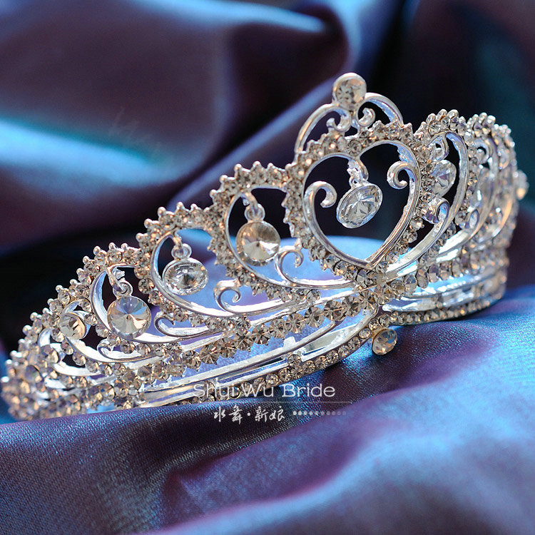 Luxury Fashion Wedding Jewelry Flower Crystal Tiaras Bridal Rhinestone Crown Hair Accessories