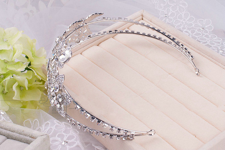 Luxury Retro Wedding Jewelry Flower Crystal Tiaras Bridal Crown Rhinestone Hair Hoop Accessories
