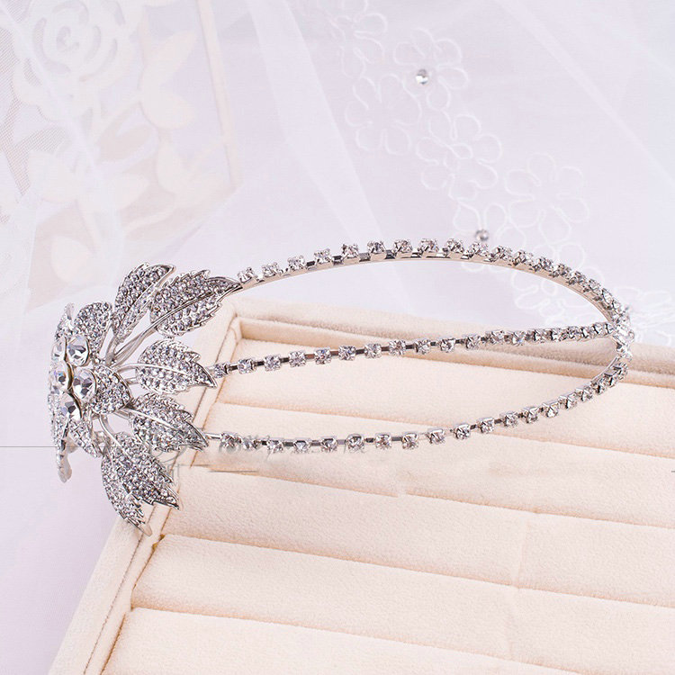 Luxury Retro Wedding Jewelry Flower Crystal Tiaras Bridal Rhinestone Crown Hair Accessories