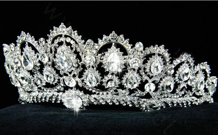Luxury Wedding Jewelry Crystal Large Tiaras Bridal Rhinestone Crown Hair Hoop Accessories