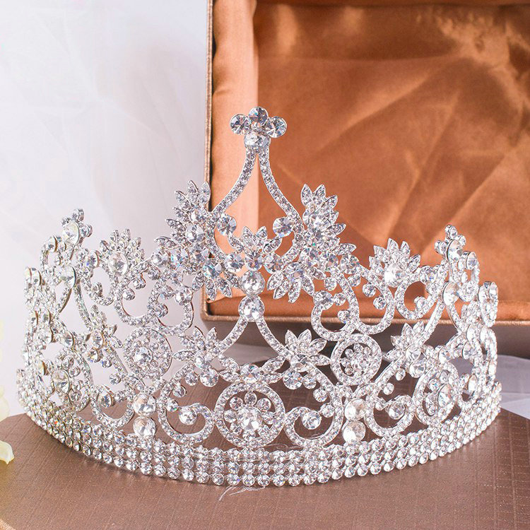 Luxury Wedding Jewelry Crystal Tiaras Bridal Queen Flower Crown Rhinestone Hair Accessories