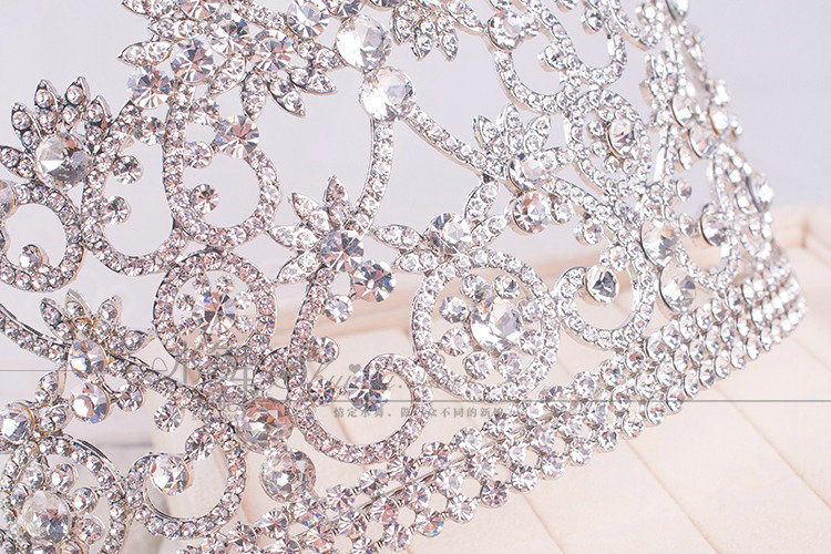 Luxury Wedding Jewelry Crystal Tiaras Bridal Queen Flower Crown Rhinestone Hair Accessories
