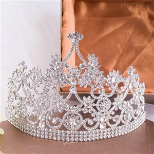 Luxury Wedding Jewelry Crystal Tiaras Bridal Queen Flower Crown Rhinestone Hair Accessories