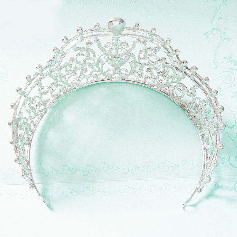 Luxury Wedding Jewelry Flower Crystal Tiaras Bridal Rhinestone Queen Crown Hair Accessories