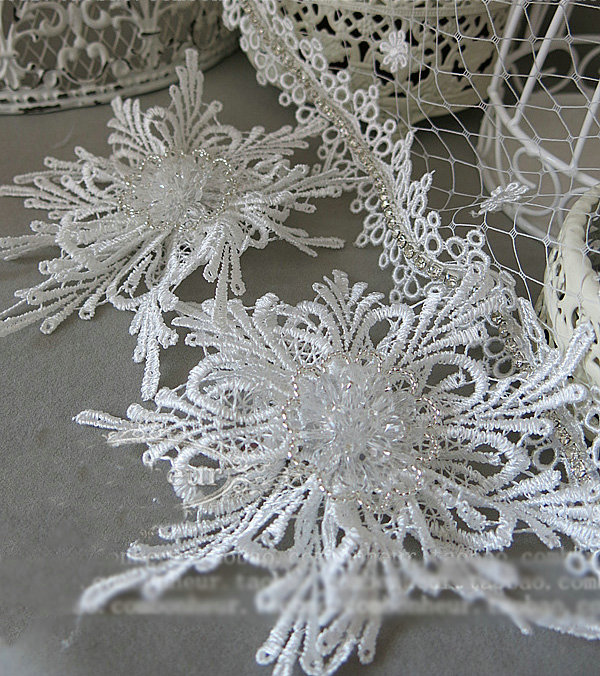 New High Quality Mesh Hairwear Crystal beads Lace Flower Bridal Hair Headband Wedding Hair Accessories