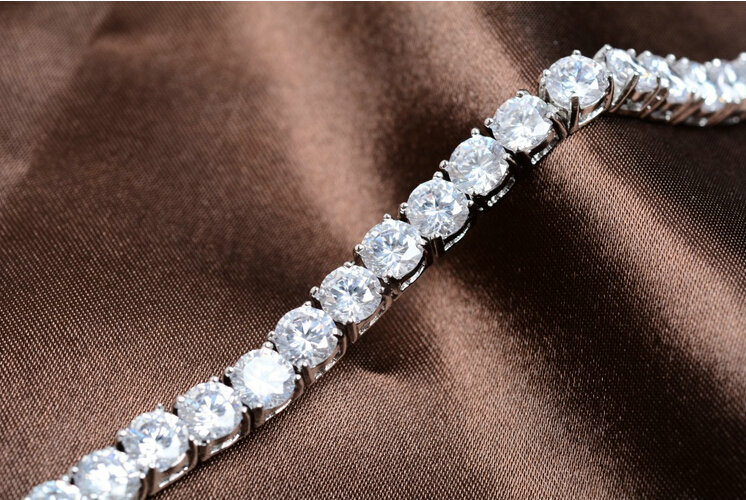 Simple Banquet Wedding Jewelry Sets Diamond Stud Earrings & Bridal Zircon Statement Necklace