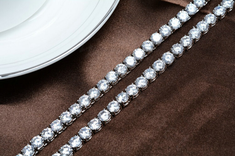 Simple Banquet Wedding Jewelry Sets Diamond Stud Earrings & Bridal Zircon Statement Necklace