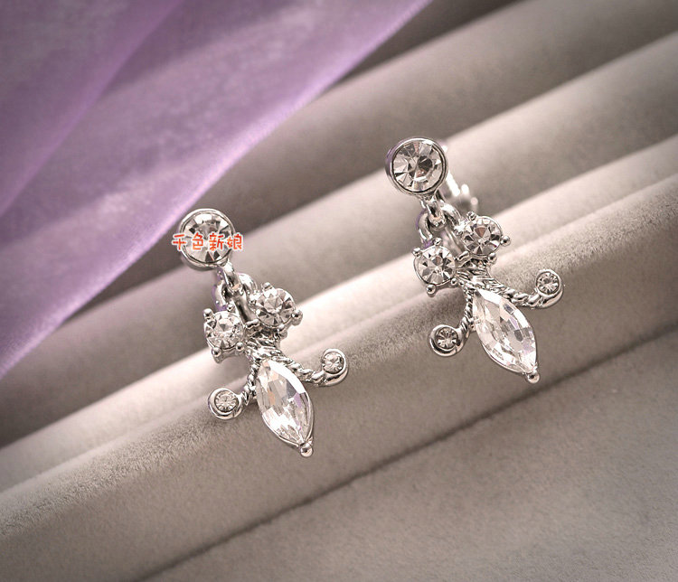 Classic Wedding Jewelry Gold Plated Flower Rhinestone Crystal Necklace Earrings Set Bridal Party Gift