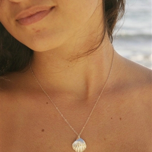 Fashion Personality Women Golden Gold plated Sea Shell Necklace Earrings Ring Set