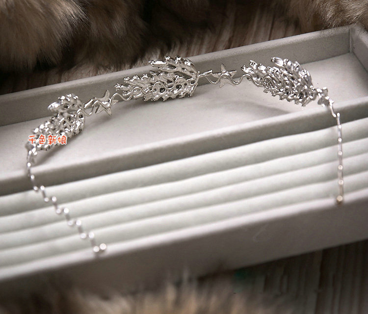 Fashion Wedding Jewellery Rhinestone Crystal Feather Tiaras Bridal Crown Hair Hoop Accessories