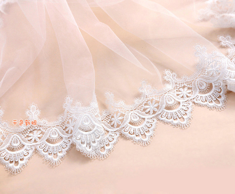 High end Elegant Cathedral 300cm Long Handmade Lace Flower Bridal Wedding Veil Bride Deco