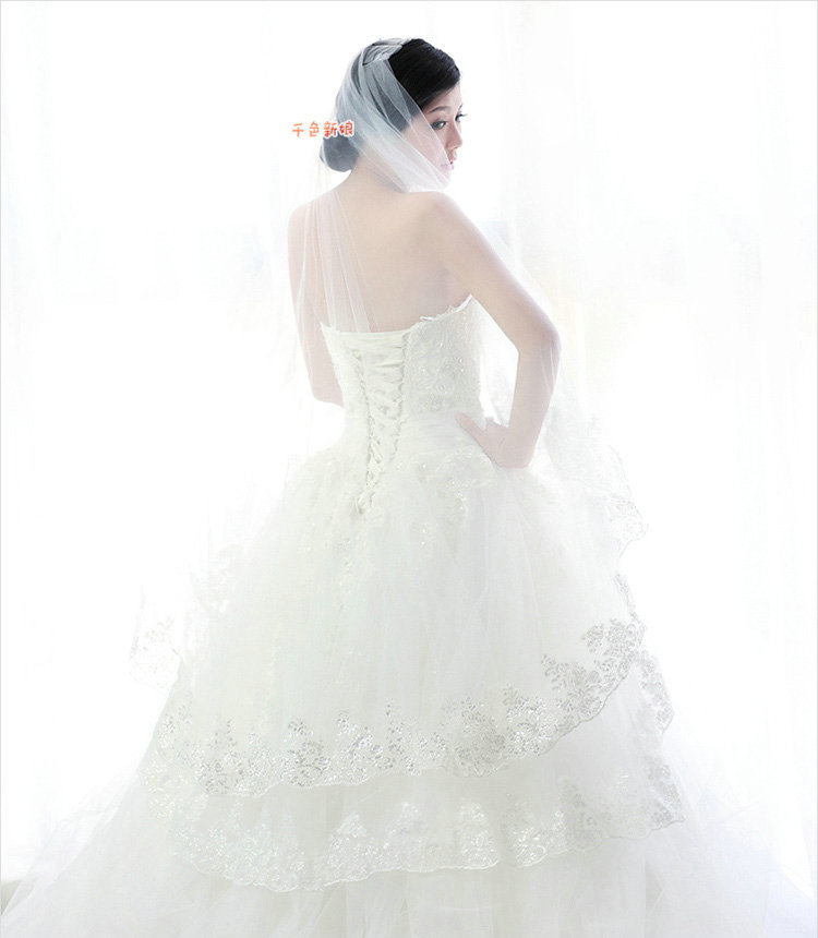 Luxury Cathedral 300cm Long Handmade Lace Flower Sequins Bridal Wedding Veil Bride Deco