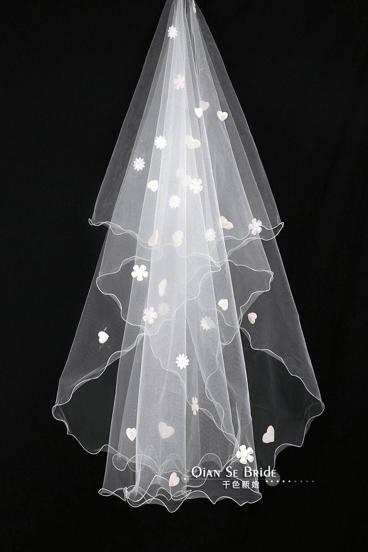 Romantic Cathedral Multilayer 300cm Length Ivory Lace Flower Bridal Wedding Veil Bride Care Cloth