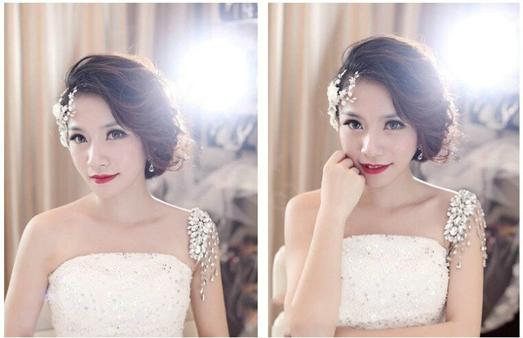 Beautiful Bridal Wedding Rhinestone Crystal Dangle Long Tassel Lolita Arm Deco Armlet /Nekclace /Shoulder Chain