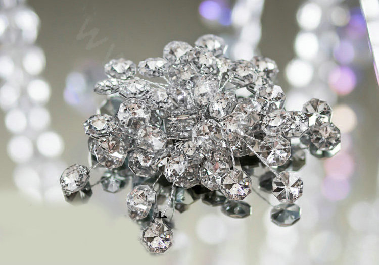 Customized Vintage Wedding Dress Handmade Beaded Crystal Flower Bracelet Bridal Wristlet Accessories