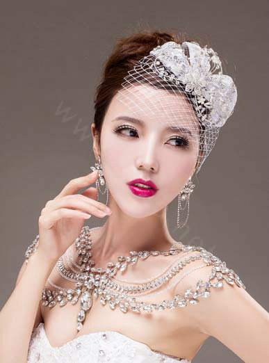 European Extreme Luxury Queen Crystal Bridal Necklace Rhinestone Shoulder Chain Wedding Party Jewelry