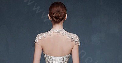 Gorgeous Bride Lace Rhinestone Shawl Wedding Crystal Necklace Bridal Shoulder Chain Stage Jewelry