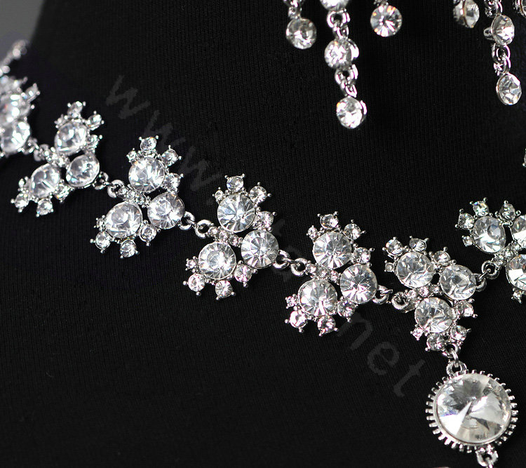 High Quality Fashion Crystal Bridal Necklace Rhinestone Large Shoulder Body Chain Wedding Jewelry