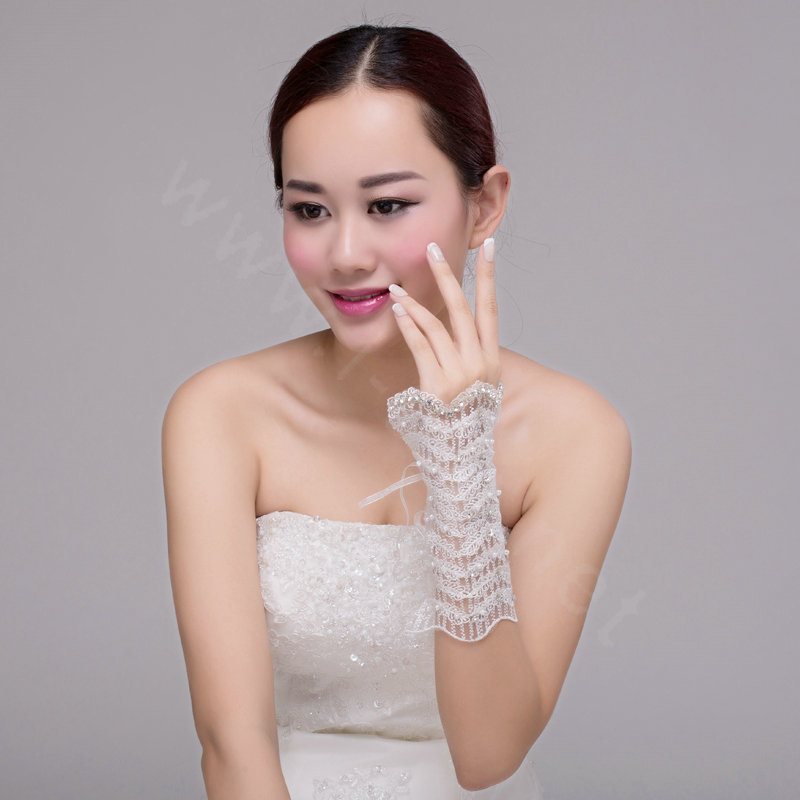 Korea Retro Lace Flower Bridal Wristlet Wedding Dress Rhinestone Crystal Bracelet Chain Accessories