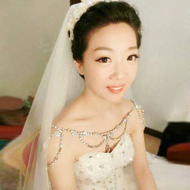 New Fashion Bride Body Chain Rhinestone Crystal Wedding Bridal Shoulder Chain Necklace Accessories