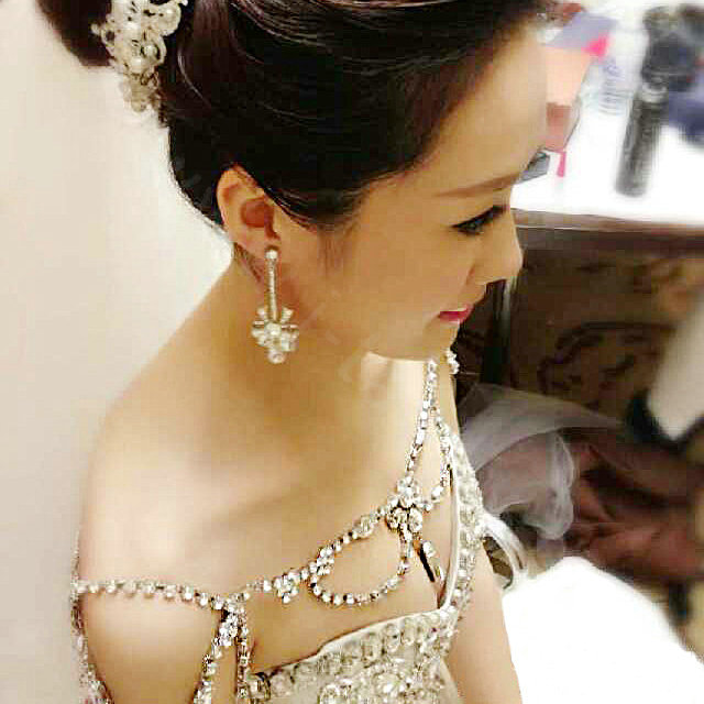 New Fashion Bride Body Chain Rhinestone Crystal Wedding Bridal Shoulder Chain Necklace Accessories