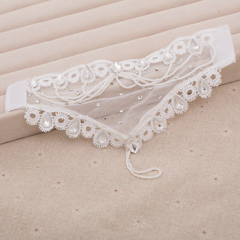 Simple Lace Rhinestone Bridal Wristlet Wedding Dress Perform Rhinestone Bracelet Chain Accessories