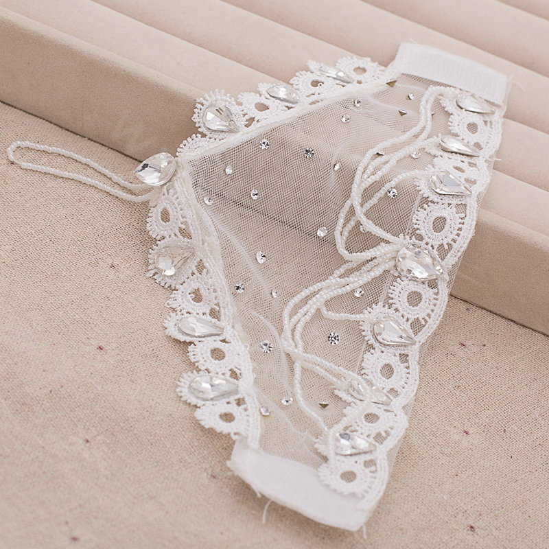 Simple Lace Rhinestone Bridal Wristlet Wedding Dress Perform Rhinestone Bracelet Chain Accessories